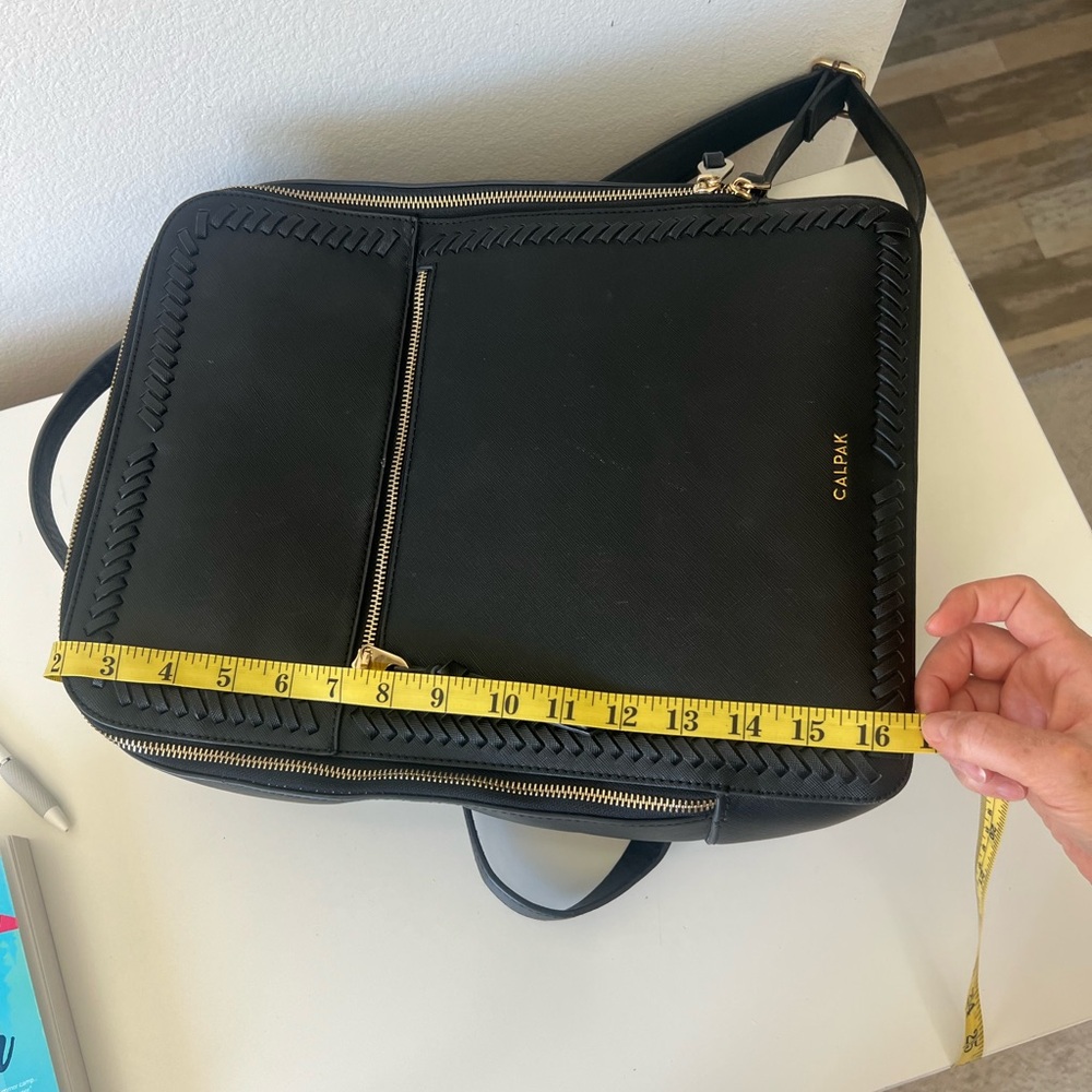 Calpak Black Backpack Elegant Minimalist Design - Picture 13 of 13